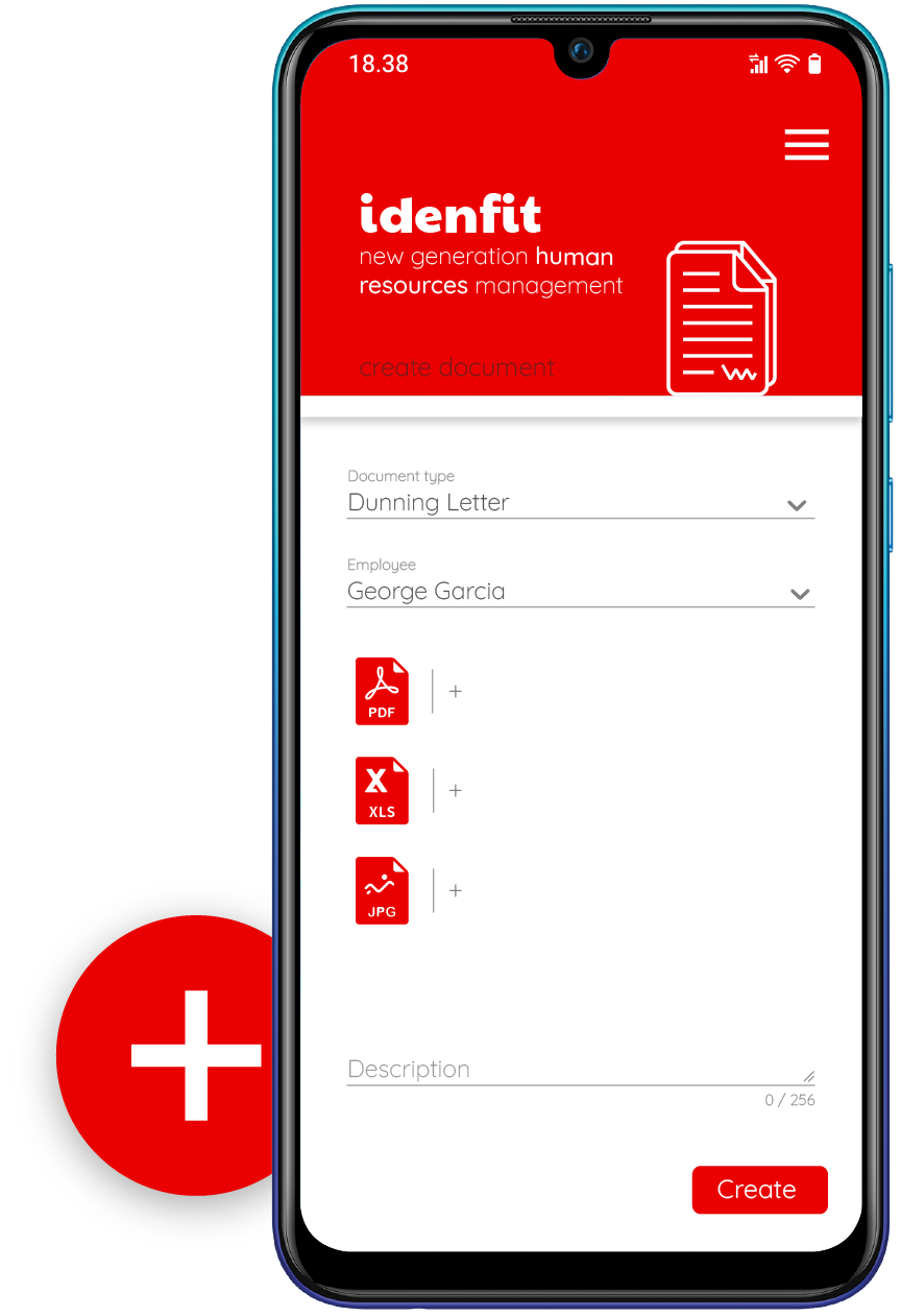 Idenfit documents module is available both on web and mobile.