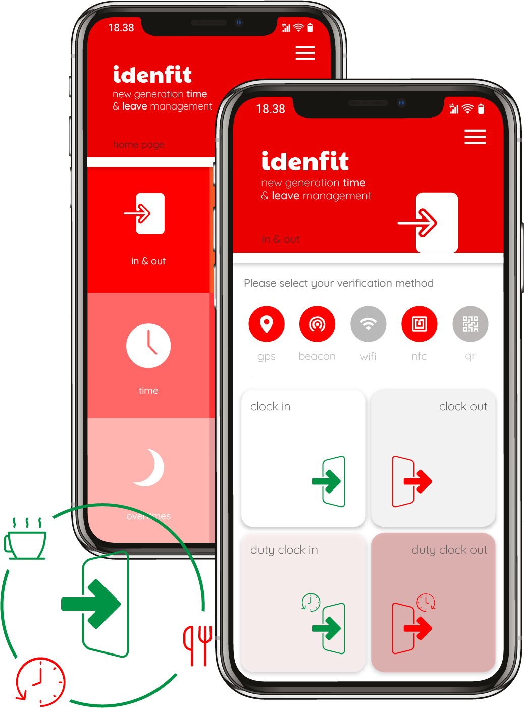 No matter the size of your business, Idenfit allows you to plan your employees' work schedules easily
